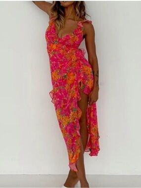 Rumored Just Like Heaven Dress | Electric Begonia‎ NWT Sz S